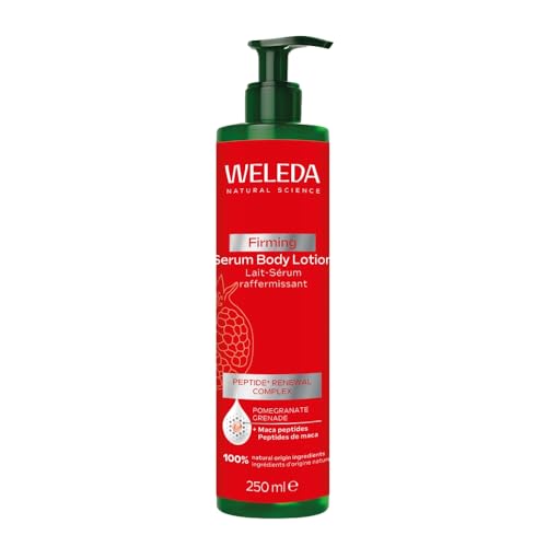 Weleda Firming Serum Body Lotion with Pomegranate, Body Moisturiser with Maca-Peptide, Moisturising Cream For Men & Women, 100% Certified Natural, Organic, Vegan, 250ml