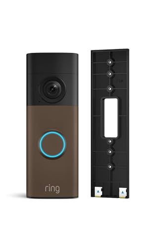 Ring Battery Video Doorbell (neueste Gen.) + selbsthaftende Halterung | Kabellos | Retinal 2K | 6x-Zoom | Eingebauter Akku… – Ansicht 1