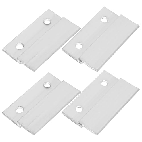 LIFKOME Ensemble De 2 Lot de Crochets Z Aluminium Robustes avec Vis Supports Muraux Lourds pour Cadres Photos Miroirs Étagères Tableaux et Têtes de Lit Système à Taquet Français