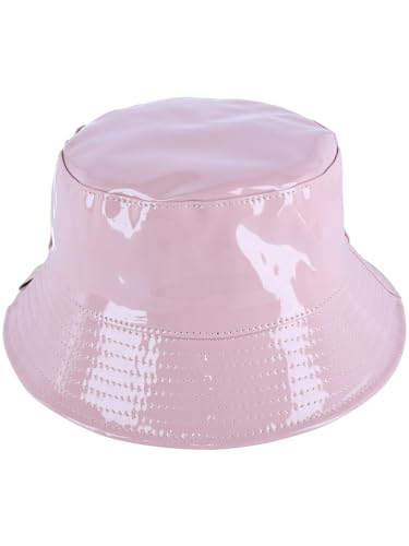 C.C Kids Girls Boys Rain Waterproof Bucket Boonie Fisherman Sun Cap Hat Rose3