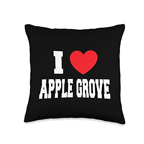 I Love Apple Grove Throw Pillow