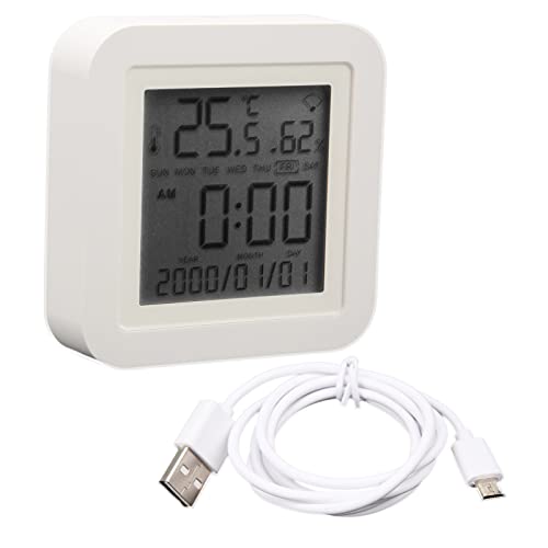 XTevu 温度計 TH06 温度計湿度計センサー型LCDディスプレイUSB電源Wi Fiスマートデジタル温度湿度計屋内用