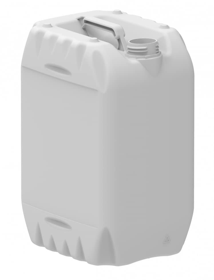 Bidon Plastique 20 litres - Filetage S60x6 - Empilable - homologué ADR idéal pour Les liquides, l'eau, l'essence et Les Produits Chimiques, réservoir pour climatisation/Camping/Camping-Car (1)… (45)