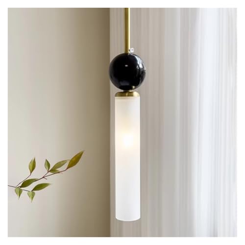 Marble Full Copper Chandelier for Bedroom Headboard Modern Simple High-end