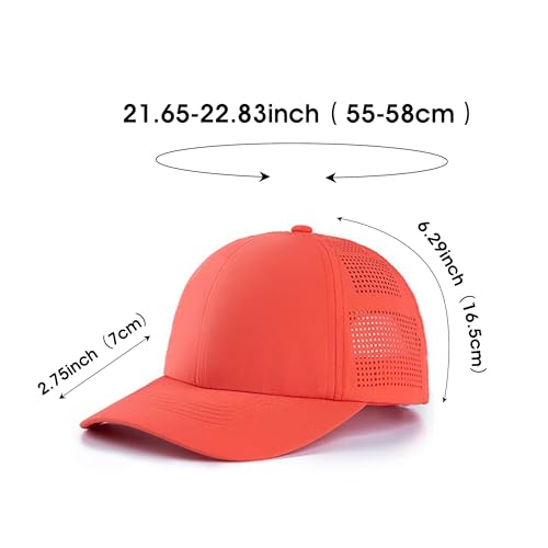 Image of HH HOFNEN Women Quick Drying Baseball Cap Sun Hat Unstructured Golf Hat