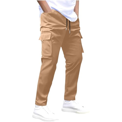 Mens Loose Fit Pants for Mens Work Cargo Stretch Straight Leg Long Leg Fall Summer 2025 Fashion Y2K