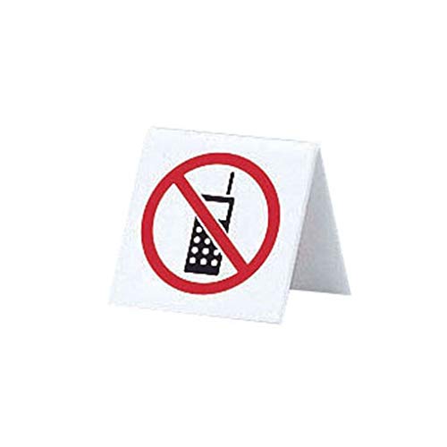 アクリル 卓上携帯電話禁止サイン UP662-6/62-6774-07