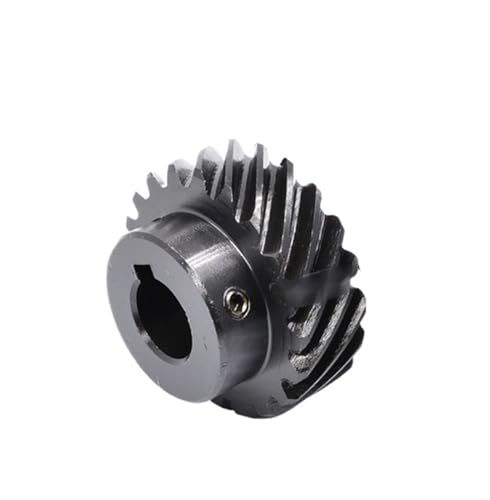 Bevel Gear Pinion Hardware Mechanical 1pcs Left Helical Gear 2M 15Teeth Interlaced Gear 45 Degree Helical Gear Keyway Bore 12/14/15/16/17/18/19/20/22mm Steel(17mm (Keyway 5))