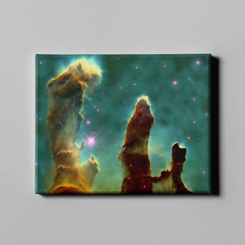 Lienzo del Telescopio Hubble: decora tu salón con la nebulosa de águila en formato mediano