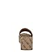 Guess Women's BINTAI Sandal, Medium Brown Logo 210, 8