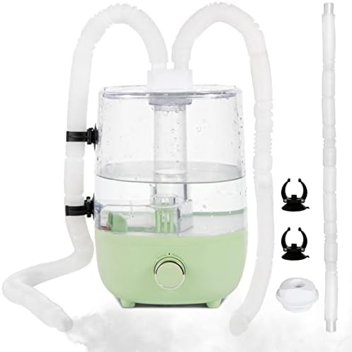 爬行动物加湿器喷雾器,爬行动物雾化器玻璃容器机,带可调节加湿器软管/管,4L 大号顶部填充蜥蜴罐加湿器,适用于爬行动物/两栖动物/Vivarium/蛇/Herps