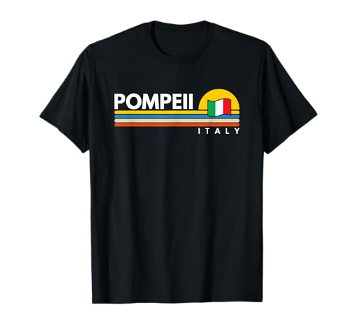 Pompeii Italy Vintage retro Souvenirs Flag t-shirt