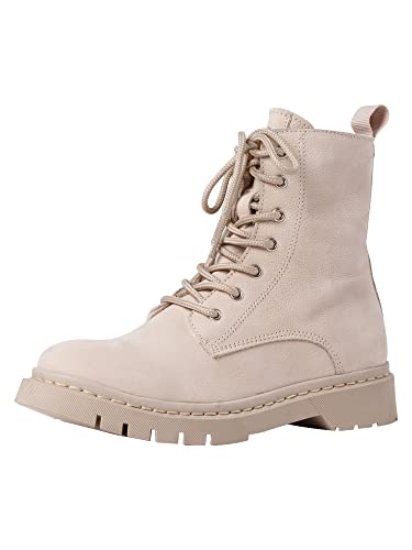 Tamaris Schnürboots Nubukleder Uni Damen Schuhe