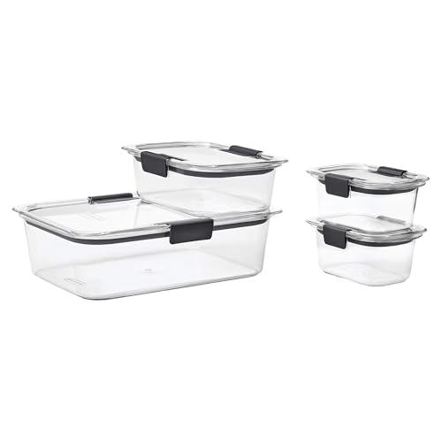 Image of Rubbermaid Brilliance Leak-Proof Food Storage Containers with Airtight Lids