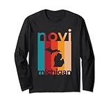 Photo Gallery novi michigan vintage mi retro ritaglio maglia a manica Photo Gallery novi michigan vintage mi retro ritaglio maglia a manica