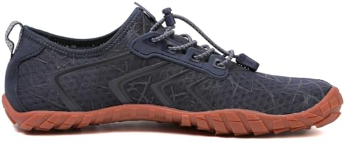 Image of UBFEN Water Shoes for Men Women Quick Dry Swim Aqua Socks | Lightweight Barefoot-style Fit, Rubber Sole, Hiking, Fishing, Kayaking, Beach, Pool, Boating, Diving And Water-to-land Wear