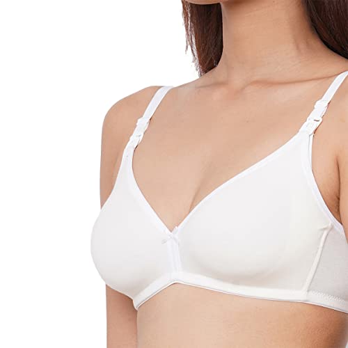 Image of Inner Sense Organic Cotton Bamboo Nursing Bra for Women I High Coverage Feeding Bra with Lace Detailing on Neckline I Non Padded Maternity Wear with Wirefree Design