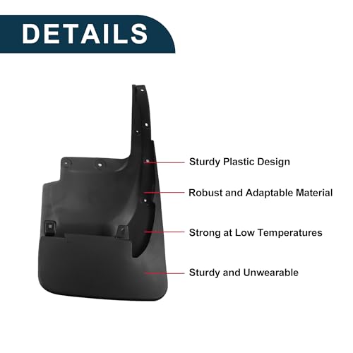 Image of Mud Flaps Splash Guards for Toyota Land Cruiser LC200 2016-2020(Car Small Encircle) Front & Rear Mud Guards W /Mount Accessories