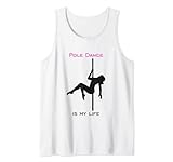 pole dance silhouette asta accessori allenamento donne canotta