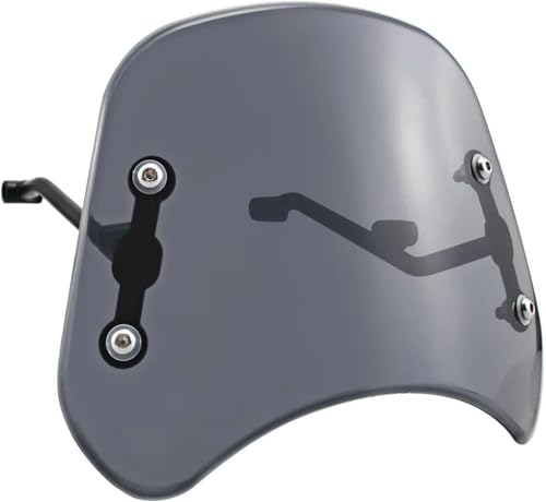 Déflecteur de pare-brise moto Benelli Leoncino 500 et Trail saute-vent gris