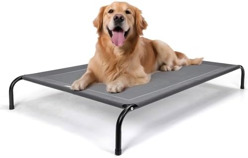 Nobleza Raised Bed Large Dog, Cooling Dog Bed, Breathable Pet Bed...