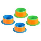 PATIKIL 4 Zoll Schrumpffolien Griff 4 Stück Stretchfolien Dispenser Stretchfolien Dispenser Kunststoff Hand Für 76mm Und Größere Kerne Möbelverpackung Umzugspackung Blau/Grün