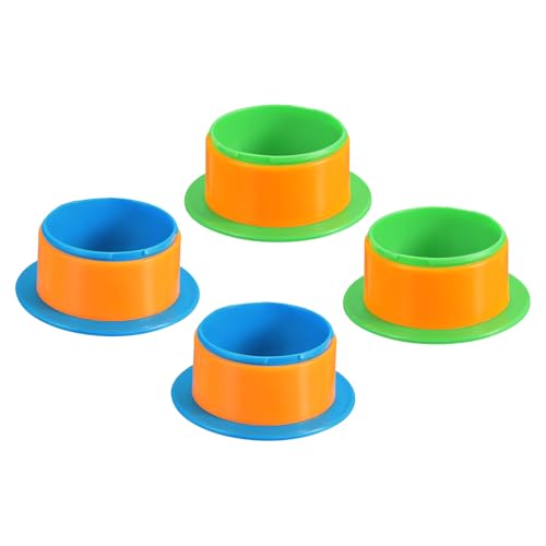 PATIKIL 4 Zoll Schrumpffolien Griff 4 Stück Stretchfolien Dispenser Stretchfolien Dispenser Kunststoff Hand Für 76mm Und Größere Kerne Möbelverpackung Umzugspackung Blau/Grün
