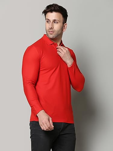 Image of INKKR Full Sleeve Men's Solid Polo Neck T-Shirt Combo
