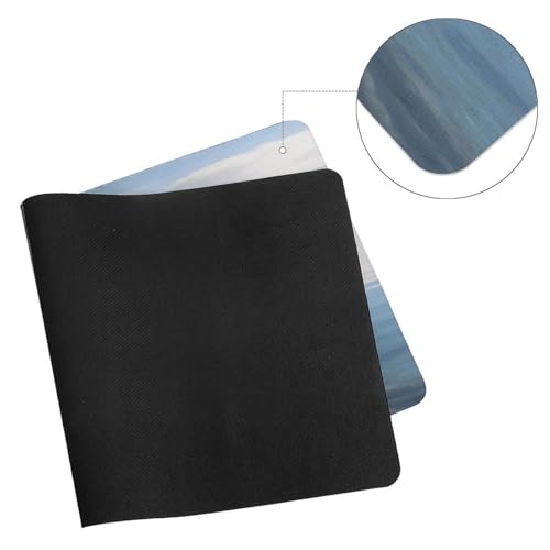 Blue White Crane Desk Pad Waterproof Writing Mouse Pad Large miniatura 7