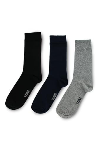 HEAT HOLDERS Men's Solid Color Crew Sock Black/Men's 7-123