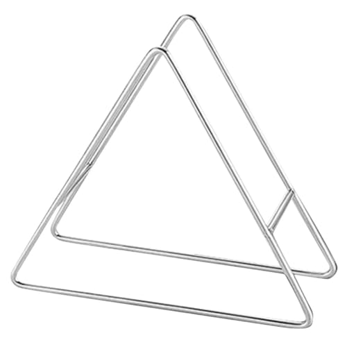 POPETPOP Estante Fácil de Limpiar de Acero Inoxidable para Platos Soporte Triangular y Resistente para de Banquetes de Escritorio