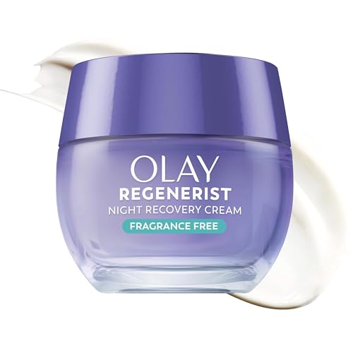 Olay Night Cream for Face, Anti-Aging Face Moisturizer for Women - Fragrance-Free Skin Care, Gift for Women, Anti-Wrinkle, Exfoliate - Triple Collagen Cream, Niacinamide, Pro-Vitamin B5, 1.7Oz