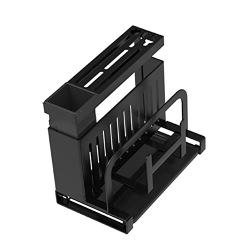 Soporte para cuchillos de cocina y tabla de cortar para ollas, tapas, palillos, cucharas y tenedores, organizador multifuncional