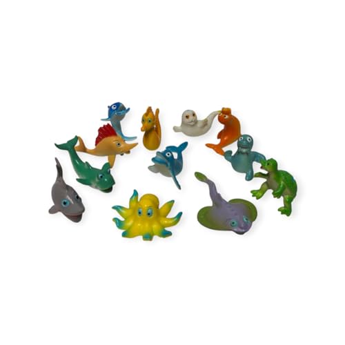 Image of Small Kids Sea & Wild Animal Toys Sets for Fun, Educational, Spark Imagination and Learning (Multi Choice Sets) (Ocean Animals) 12pcs