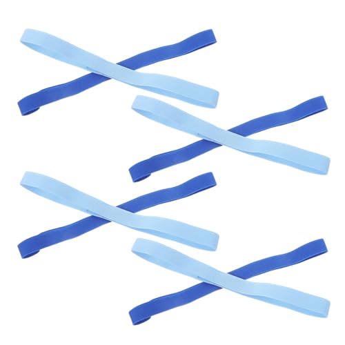 ARTSEWPLY Bandas Elásticas para Toallas de Playa 8 Unidades Correas de Goma Resistentes al Viento 2 CM de Ancho y 30 CM de Longitud Plegada Colores Azul y Azul Agua para Sillas y