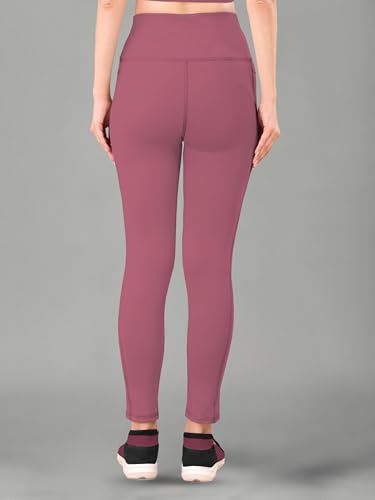 Image of Women High Rise Gym Wear Tights Stretchable Yoga Pants Fitness Leggings Gym Pants Multipurpose Slim Fit Track Pant Workout Active Wear Lower