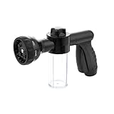 Ywdiml Car Wash Foam Gun, High Pressure Vehicle Wash Soap Sprayer with 8 Adjustable Watering Patterns, Automotive Hose Nozzle Foam Blaster, Universal for Automobile RV Truck (Black)
