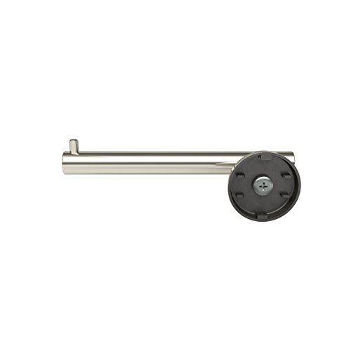 Image of Amerock Arrondi 7-1 /4 inch Polished Stainless Steel Toilet Paper Holder | Decorative bathroom hardware in durable Stainless Steel construction; mounting hardware included for easy installation