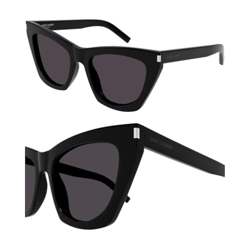 SAINT LAURENT SL 214 KATE Cat-Eye shape Sunglasses + Bundle with eSHADES Luxury Eyewear Kit2
