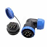 HangTon TY28 3 Pin 45A Power Connector Power Connector Panel Mount Buchse und 90 Grad Stecker Wasserdicht Schnelltrennung für Marine-Autos TY28