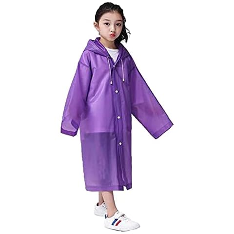 YIPUETERNITY Kids Waterproof Rain Poncho Cover
