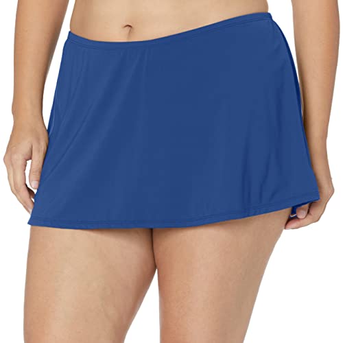 Image of Ocean 24th Women's Plus-Size Solid Skirted Bikini Bottom