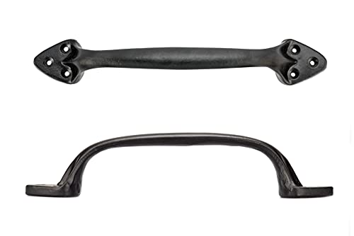 Image of Richelieu | Sheffield 8 1 /16-in (205 mm) Matte Black Curved Barn Door Pull