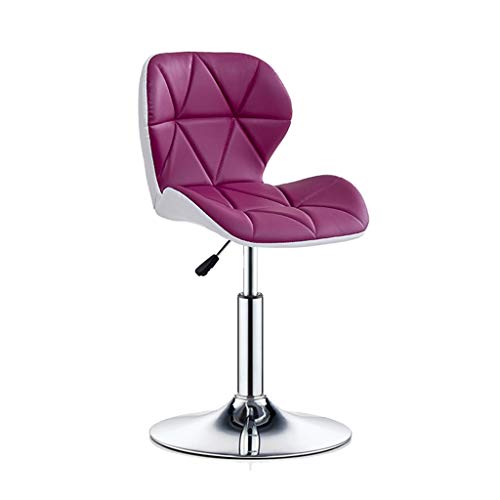 Tabourets de bar extérieur violet réglables avec repose-pieds