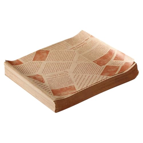 Uonlytech �ϖ��T���h�C�b�`��� �H�i�p�� 25×25cm �V�������f�U�C�� 100������ ���p�r���b�v�y�[�p�[ �Ă�����ݗp �H�i�O���[�h�̖؍ރp���v��