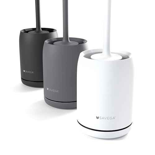 SAVEGA – Klobürste aus Silikon – Toilettenbürste für die Wandmontage – WC Bürste ohne Bohren - Klobâ€¦ – Miniatur