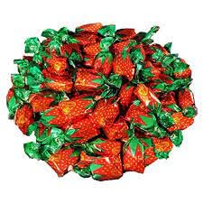 Strawberry Hard Candy - 4LB Strawberry Filled Bon Bons - Classic Hard Candy - Red Candies -Bulk Candy