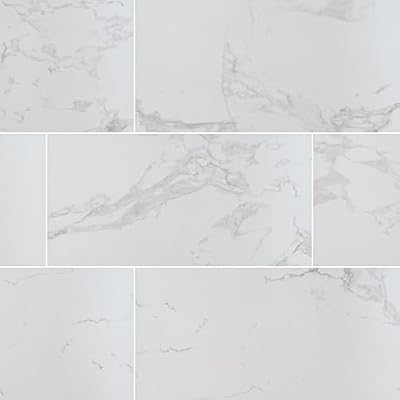 MSI Praia Carrara Matte Porcelain Floor Tile and Wall Tile for Bathroom, Kitchen Backsplash, Accent Wall Tile, Shower Wall Tile, Sample