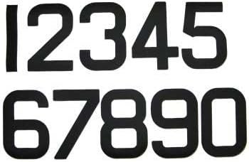 Dinghy BLACK Sail Numbers
