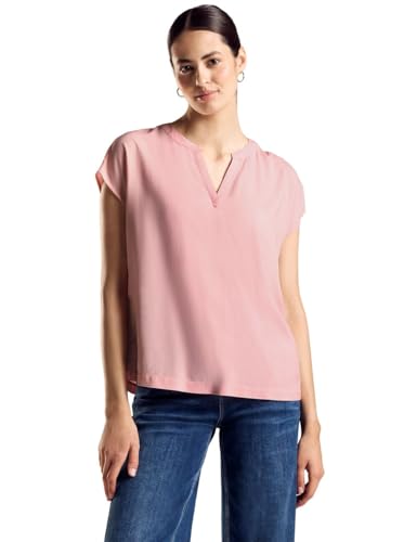 Chemisier basique Street One femme taille 42 fluide couleur pastel pêche pour look casual chic